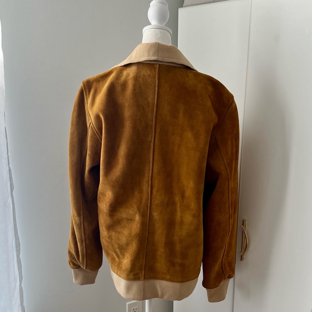 Men - Suede Stunning Jacket with Tan Accents - Picture 6 of 6